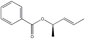 (-)-Benzoic acid (E,R)-3-pentene-2-yl ester Struktur