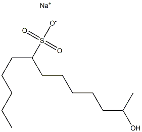 12-Hydroxytridecane-6-sulfonic acid sodium salt Struktur