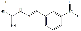 1-[(3-Nitrophenyl)methyleneamino]-3-hydroxyguanidine Struktur