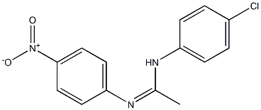 N1-(4-Chlorophenyl)-N2-(4-nitrophenyl)acetamidine Struktur