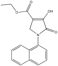 1-(1-Naphthalenyl)-2,5-dihydro-4-hydroxy-5-oxo-1H-pyrrole-3-carboxylic acid ethyl ester Struktur