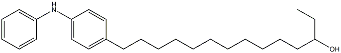 4-(12-Hydroxytetradecyl)phenylphenylamine Struktur