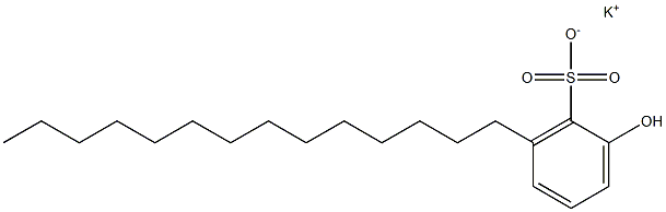 2-Hydroxy-6-tetradecylbenzenesulfonic acid potassium salt Struktur