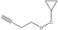 Cyclopropyl 3-butynyloxycarbene Struktur