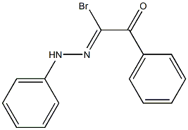 1-Phenyl-2-(2-phenylhydrazono)-2-bromoethanone Struktur