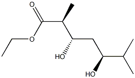 (2S,3S,5S)-2-Methyl-3,5-dihydroxy-6,6-dimethylhexanoic acid ethyl ester Struktur