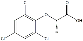 [S,(-)]-2-(2,4,6-Trichlorophenoxy)propionic acid Struktur