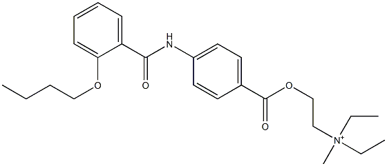 [2-[4-(2-Butoxybenzoylamino)benzoyloxy]ethyl]diethylmethanaminium Struktur