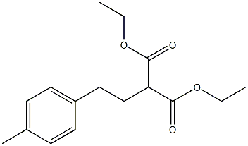 2-[2-(p-Methylphenyl)ethyl]malonic acid diethyl ester Struktur