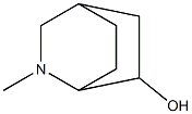 2-Methyl-2-azabicyclo[2.2.2]octan-6-ol Struktur