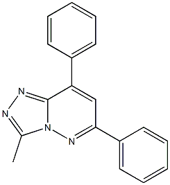 6-(Phenyl)-8-phenyl-3-methyl-1,2,4-triazolo[4,3-b]pyridazine Struktur