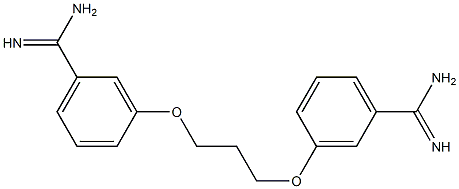 3,3'-[1,3-Propanediylbis(oxy)]bis[benzamidine] Struktur