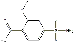 2-Methoxy-4-sulfamoylbenzoic acid Struktur