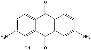 1-Hydroxy-2,7-diaminoanthraquinone Struktur