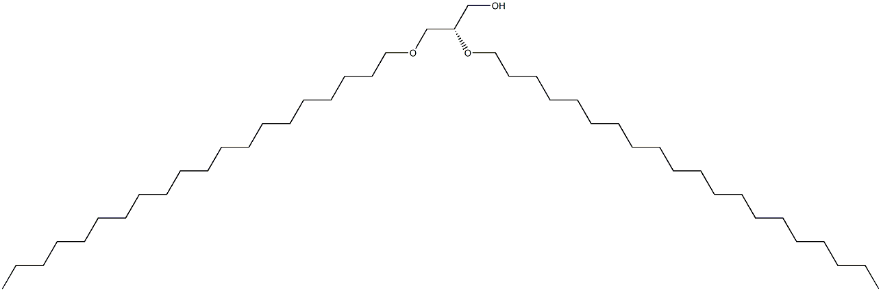 [S,(-)]-2-O,3-O-Diicosyl-D-glycerol Struktur