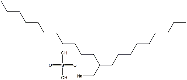 Sulfuric acid 2-nonyl-3-tridecenyl=sodium ester salt Struktur