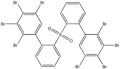 2,3,4,5-Tetrabromophenylphenyl sulfone Struktur