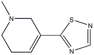 5-[(1,2,5,6-Tetrahydro-1-methylpyridin)-3-yl]-1,2,4-thiadiazole Struktur