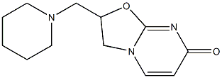 2,3-Dihydro-2-(piperidinomethyl)-7H-oxazolo[3,2-a]pyrimidin-7-one Struktur