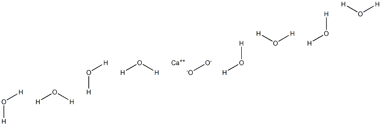 Calcium peroxide octahydrate Struktur