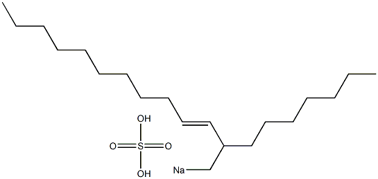 Sulfuric acid 2-heptyl-3-tridecenyl=sodium ester salt Struktur