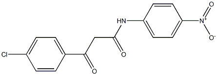 N-(4-Nitrophenyl)-3-(4-chlorophenyl)-3-oxopropanamide Struktur