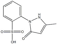 1-(Sulfophenyl)-3-methyl-5-pyrazolone Struktur