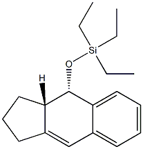 (3aS,4S)-4-(Triethylsilyloxy)-2,3,3a,4-tetrahydro-1H-benz[f]indene Struktur