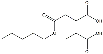 Butane-1,2,3-tricarboxylic acid 1-pentyl ester Struktur