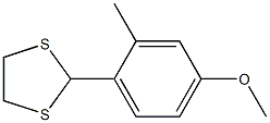 2-(4-Methoxy-o-tolyl)-1,3-dithiolane Struktur