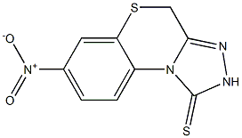 7-Nitro-2,4-dihydro-1H-[1,2,4]triazolo[3,4-c][1,4]benzothiazine-1-thione Struktur