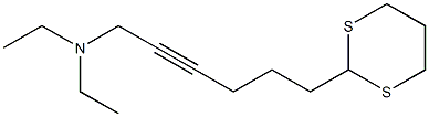 6-(1,3-Dithian-2-yl)-N,N-diethyl-2-hexyn-1-amine Struktur