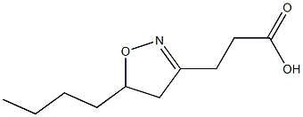 4,5-Dihydro-5-butylisoxazole-3-propionic acid Struktur