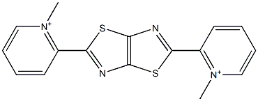 2,2'-(Thiazolo[5,4-d]thiazole-2,5-diyl)bis(1-methylpyridinium) Struktur