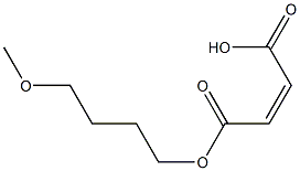 Maleic acid hydrogen 1-(4-methoxybutyl) ester Struktur