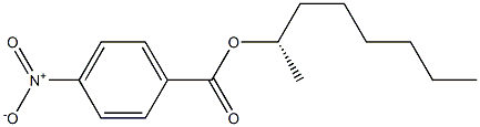 (+)-p-Nitrobenzoic acid (S)-1-methylheptyl ester Struktur