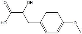 3-(4-Methoxyphenyl)-2-hydroxypropanoic acid Struktur