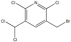 2,6-Dichloro-3-(bromomethyl)-5-(dichloromethyl)pyridine Struktur