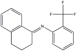 (E)-N-(2-Trifluoromethylphenyl)tetralin-1-imine Struktur