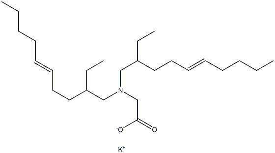 N,N-Bis(2-ethyl-5-decenyl)glycine potassium salt Struktur