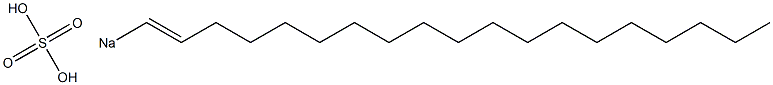 Sulfuric acid 1-nonadecenyl=sodium salt Struktur