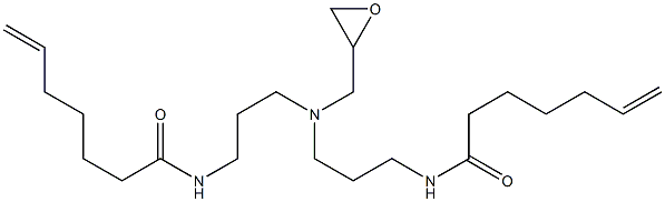 N,N-Bis[3-(6-heptenoylamino)propyl]glycidylamine Struktur