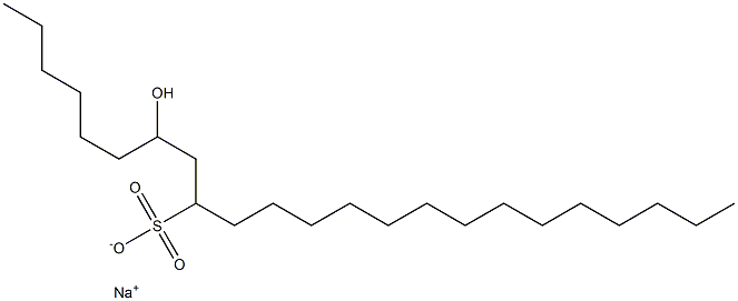 7-Hydroxytricosane-9-sulfonic acid sodium salt Struktur