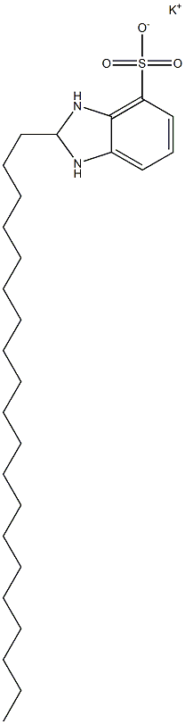 2,3-Dihydro-2-icosyl-1H-benzimidazole-4-sulfonic acid potassium salt Struktur