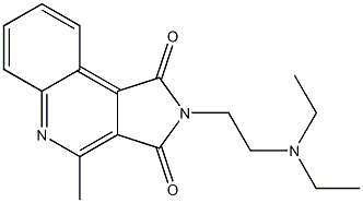 2-[2-(Diethylamino)ethyl]-4-methyl-2H-pyrrolo[3,4-c]quinoline-1,3-dione Struktur