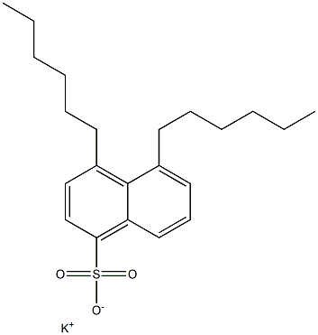 4,5-Dihexyl-1-naphthalenesulfonic acid potassium salt Struktur