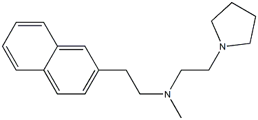 N-[2-(2-Naphthalenyl)ethyl]-N-methyl-2-(1-pyrrolidinyl)ethanamine Struktur