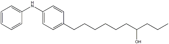 4-(7-Hydroxydecyl)phenylphenylamine Struktur