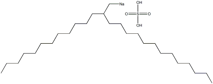 Sulfuric acid 2-dodecylpentadecyl=sodium salt Struktur