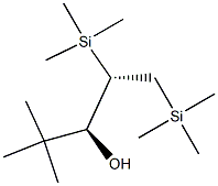 (2S,3S)-1,2-Bis(trimethylsilyl)-4,4-dimethylpentan-3-ol Struktur